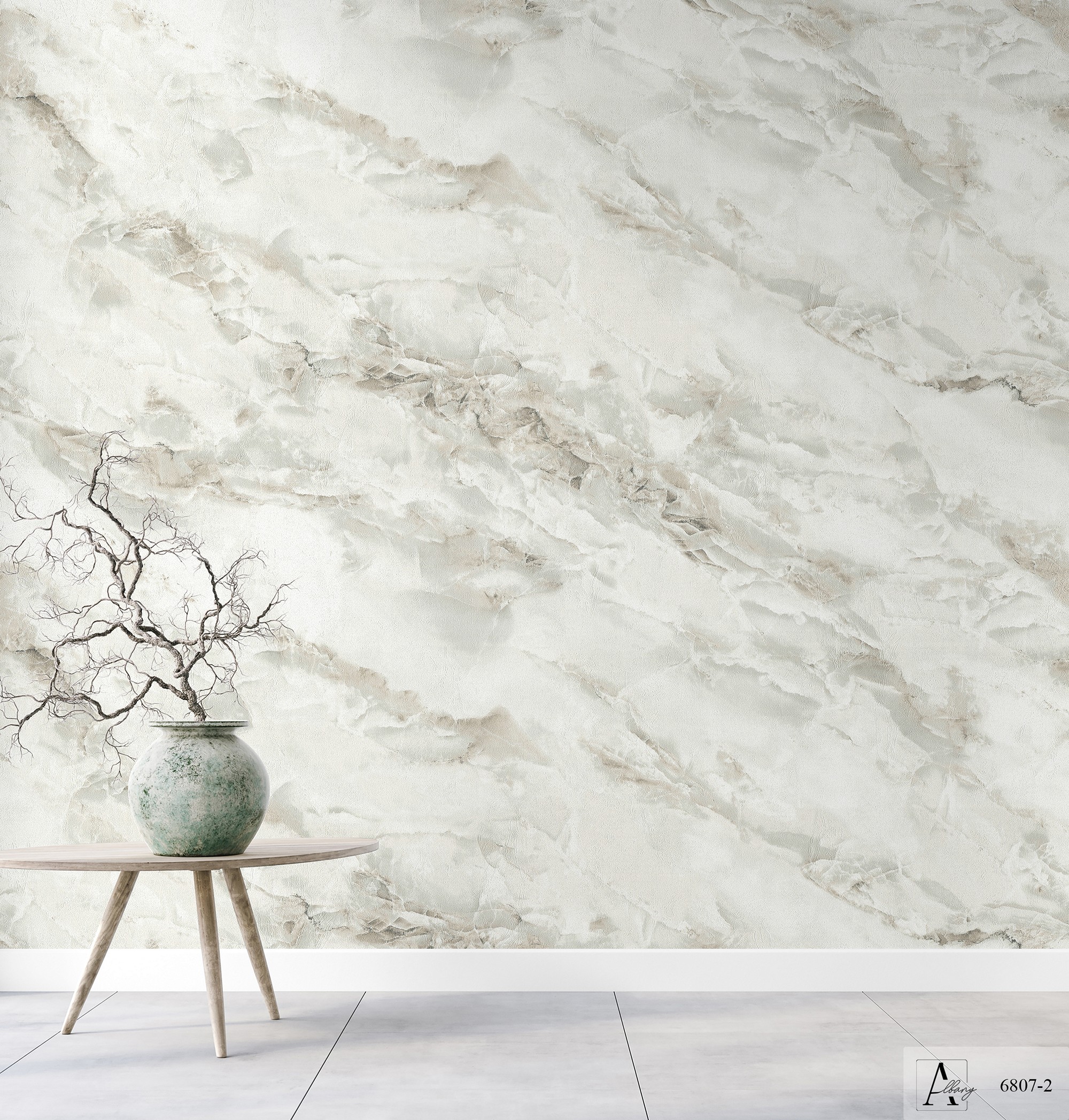 Giấy dán tường phòng giả đá Granite Albany 6807-2 